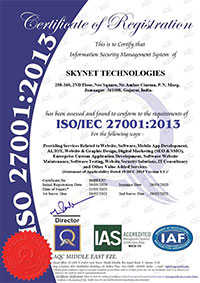 ISO 27001:2013 Certificate