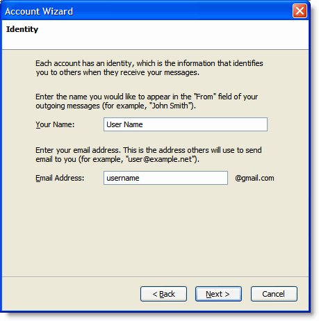 Thunderbird Account Settings